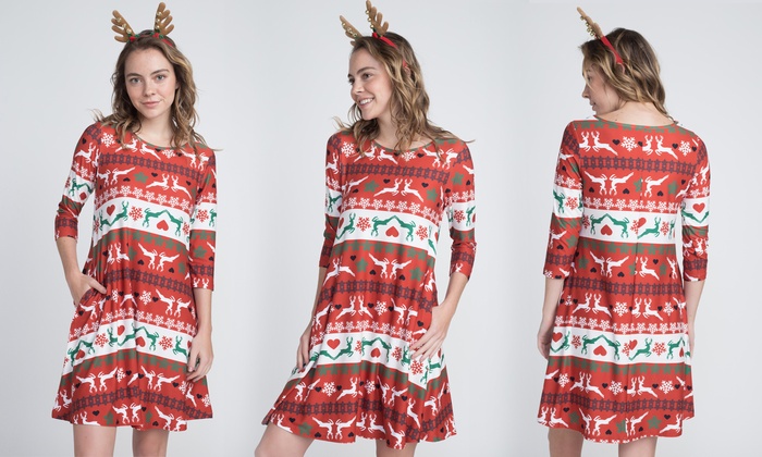 groupon christmas dress