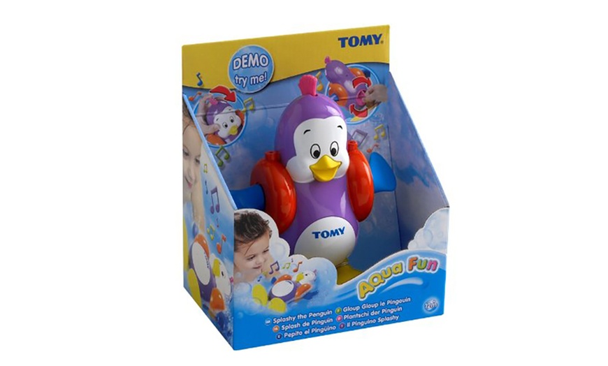 Image 2: Tomy Splashy the Penguin Bath Toy