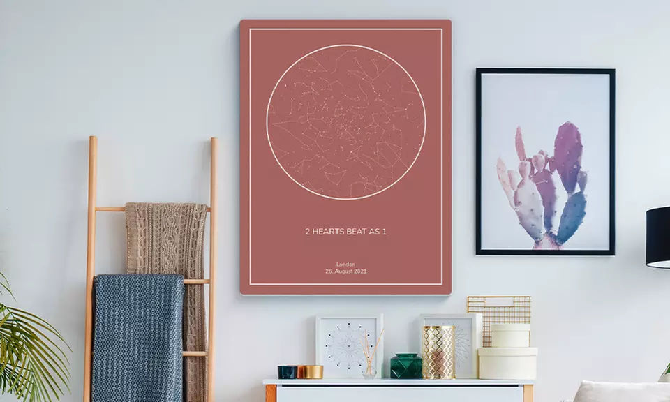 One or Two personalised Star Map from Photo Gifts