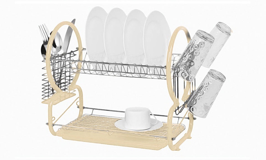 Image 5: Two-Tier Dish Drainer