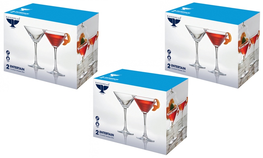 Image 3: Ravenhead Martini Glasses