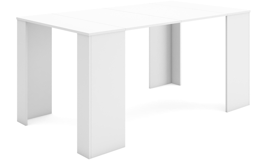 Image 3: Extendable Console Table for 8 Diners