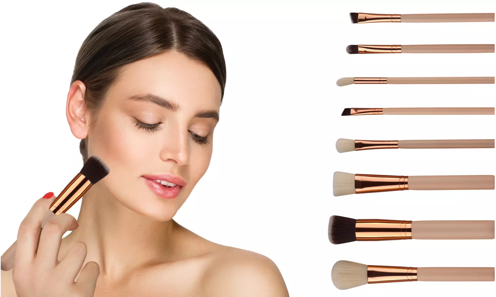 Princess Kabuki Makeup Brushes Set (7-Piece) - Image 2