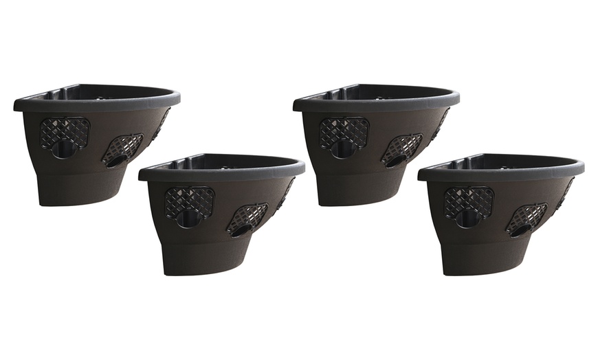 Image 5: One, Two or Four Garden Wall Basket Planters