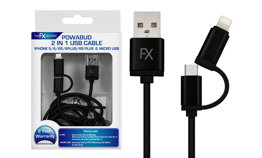 Image 3: FX Two-in-One USB Cable