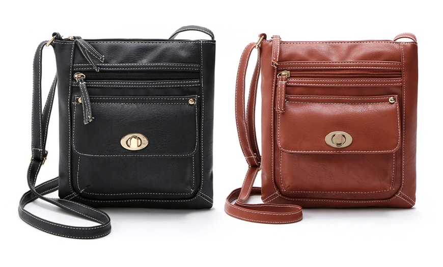 Image 7: One or Two Multifunctional Crossbody Bags with Clasp