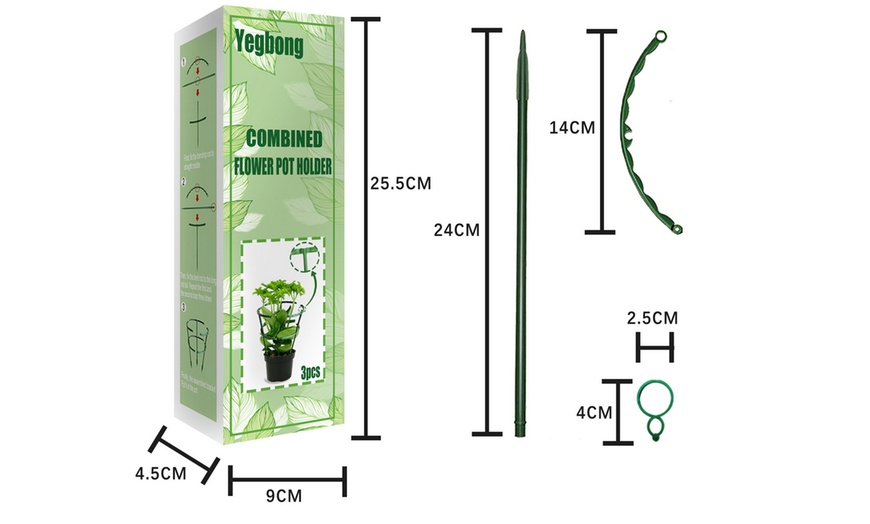 Image 5: Set of Three Plastic Plant Stands