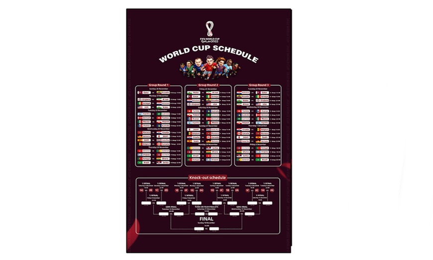 Image 7: 2022 World Cup Qatar Schedule Poster