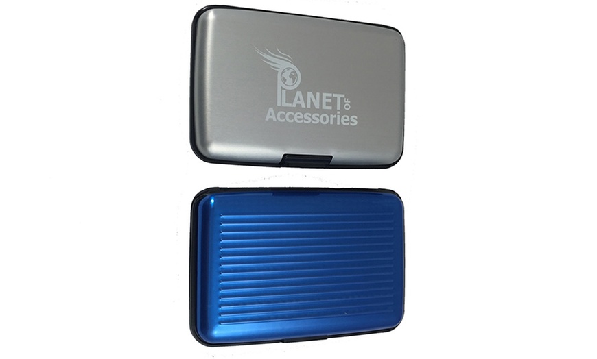 Image 1: One or Two Aluminium Card Wallets