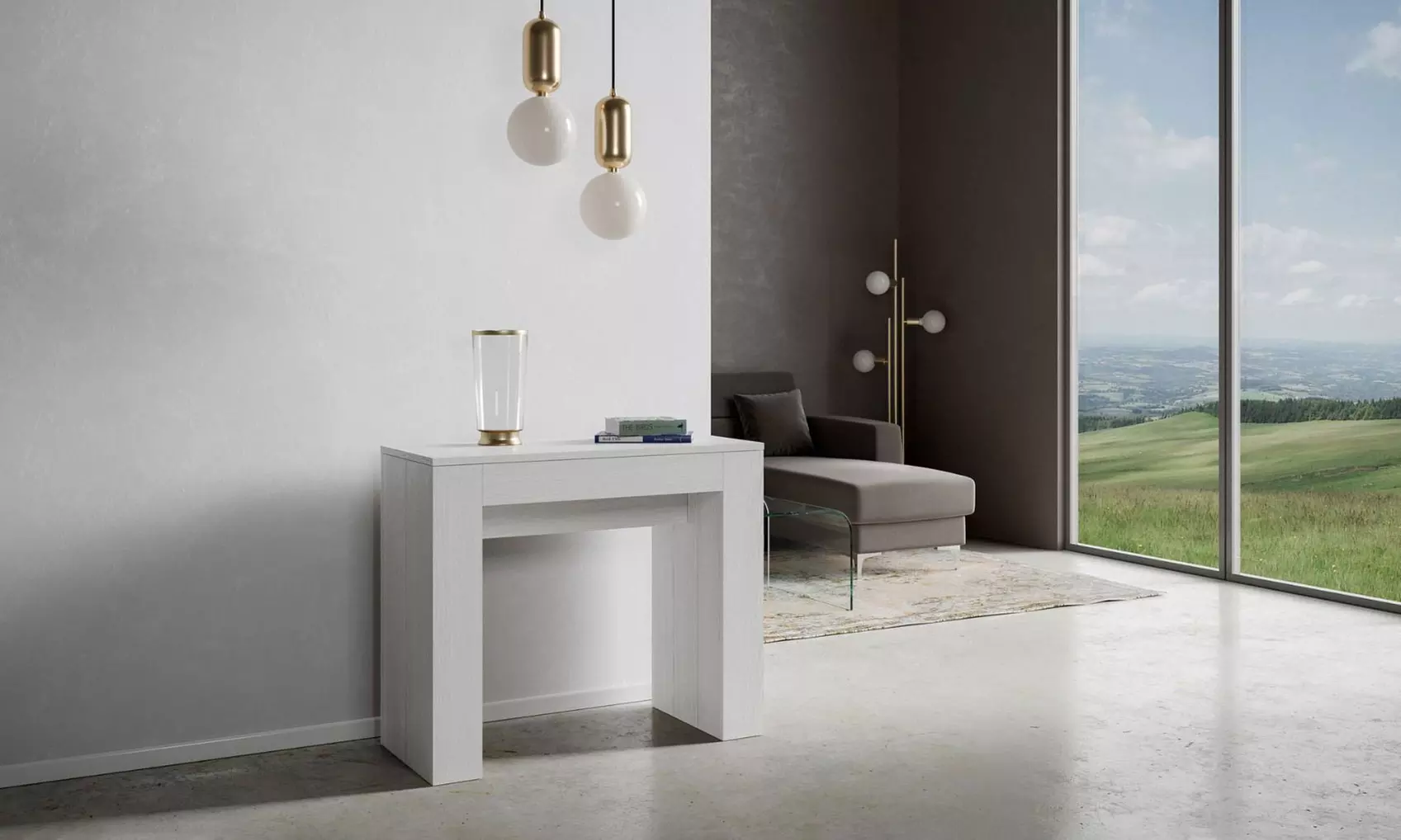 Mesa consola extensible Modem con 3 o 5 extensiones