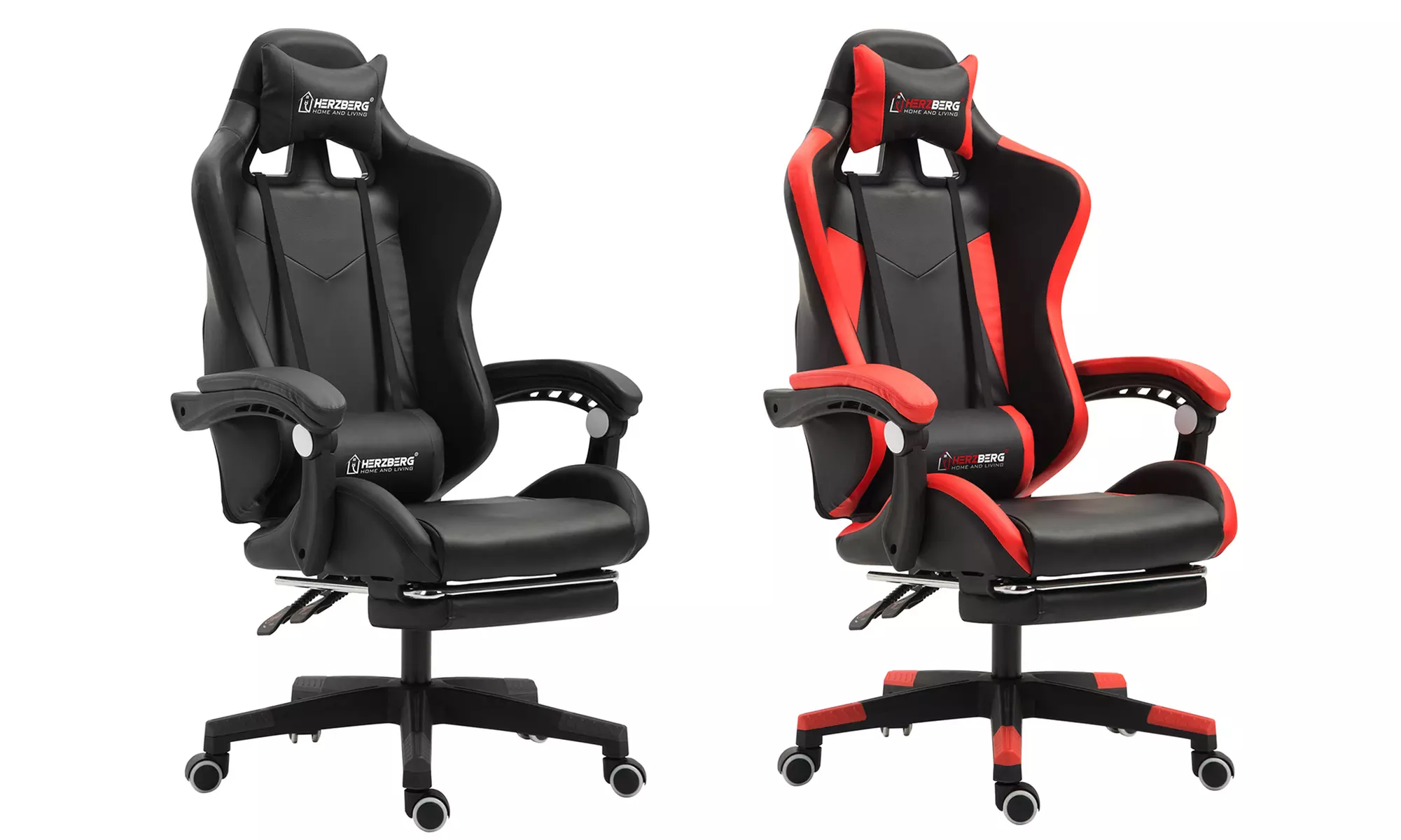 Chaise de bureau et gaming, modèle "HG8080" de Herzberg, coloris au choix, livraison gratuite - Primary Image