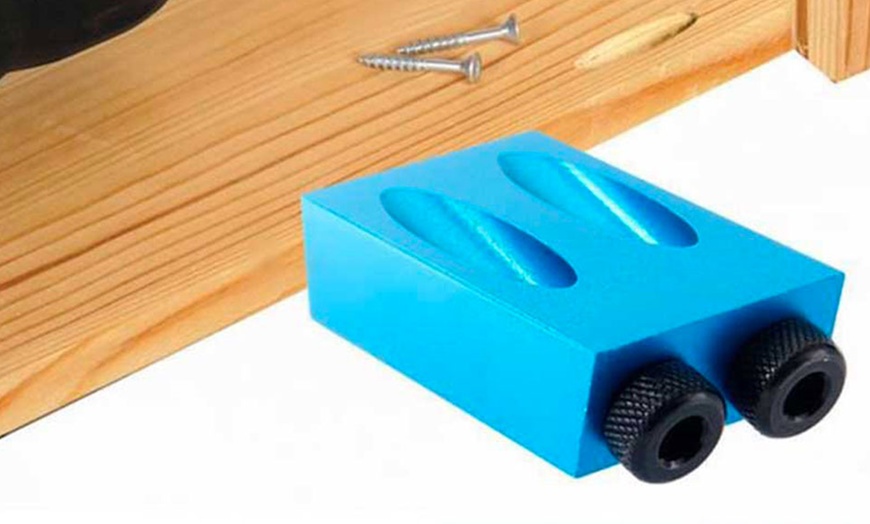 Image 5: 15 Degree Angle Drill Kit for Wood With 6, 8, 10mm Drill Bits