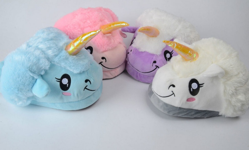 Image 10: Unicorn Slippers