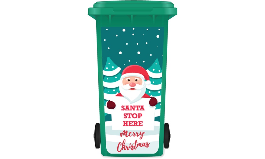 Image 16: Christmas Wheelie Bin Sticker