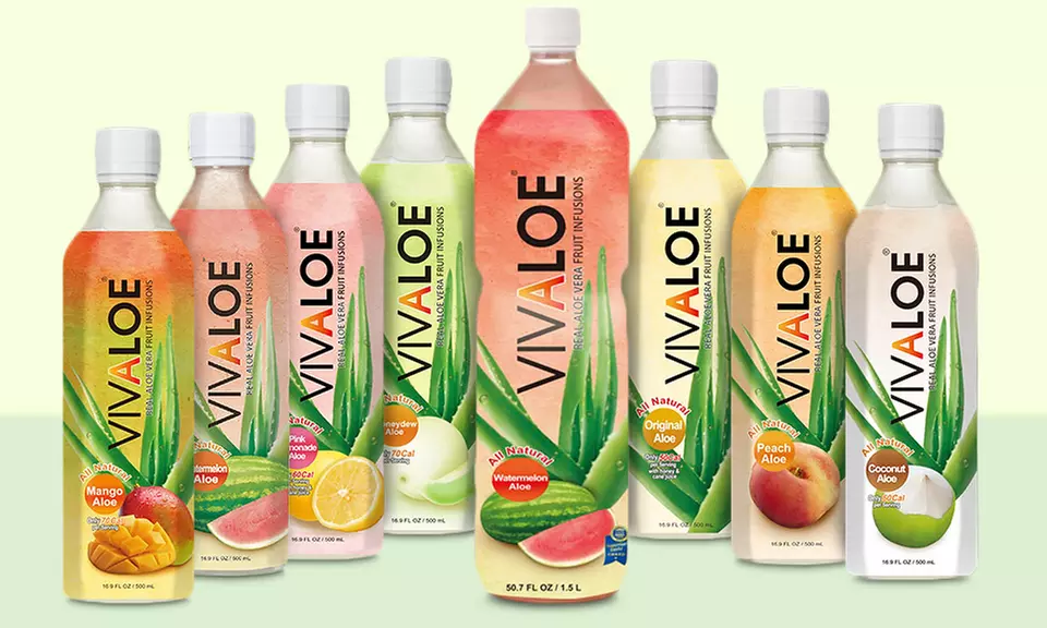 Vivaloe Aloe Vera Fruit Infusions (12-Pack; 16.9 Fl. Oz. Each) - Primary Image
