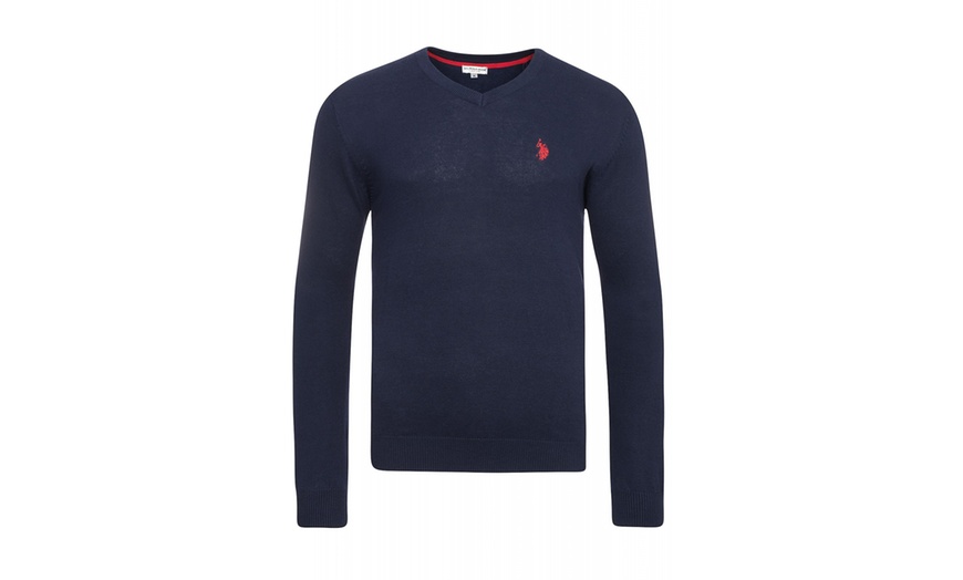 Image 4: Pull à col en V U.S. Polo Assn