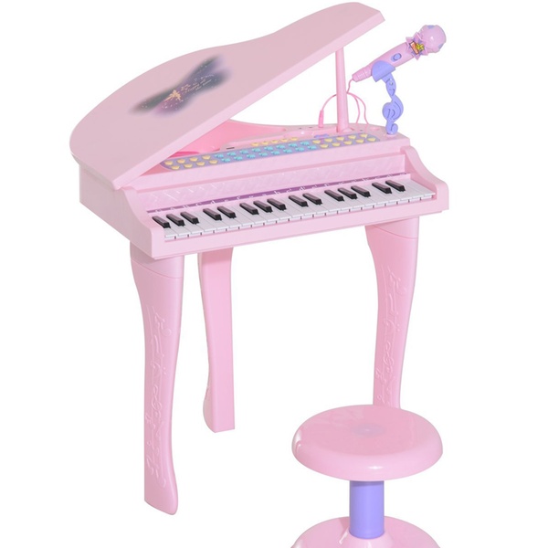 childs piano with stool