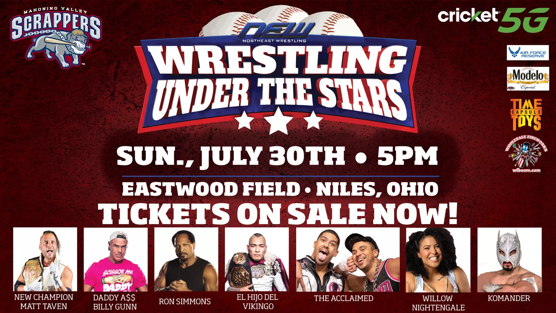 Wrestling Under the Stars on July 30th at 5 p.m. - Primary Image