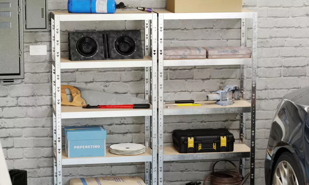 Étagère de rangement polyvalente en métal pour charges lourdes