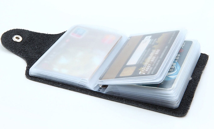 Image 4: Unisex 24-Slot Card Holder