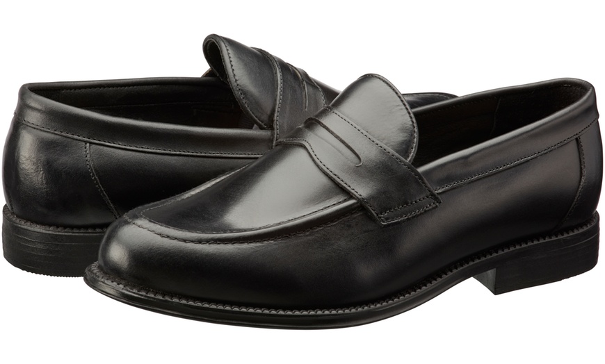 Penny Loafer Men's Leather Shoes | Groupon