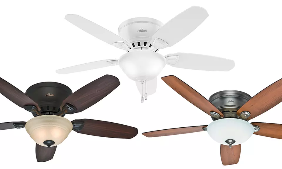 Hunter 46" or 52" Flush-Mount Ceiling Fans (Manufacturer Refurbished) - Primary Image
