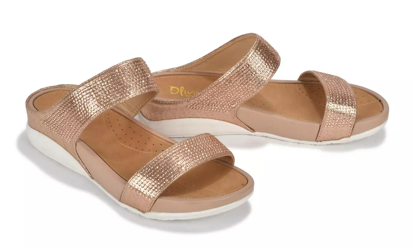 Olive Street Molly or Tina Women's Comfort Sandals | Exclusive (Sizes 6, 7.5, 9.5) - Primary Image
