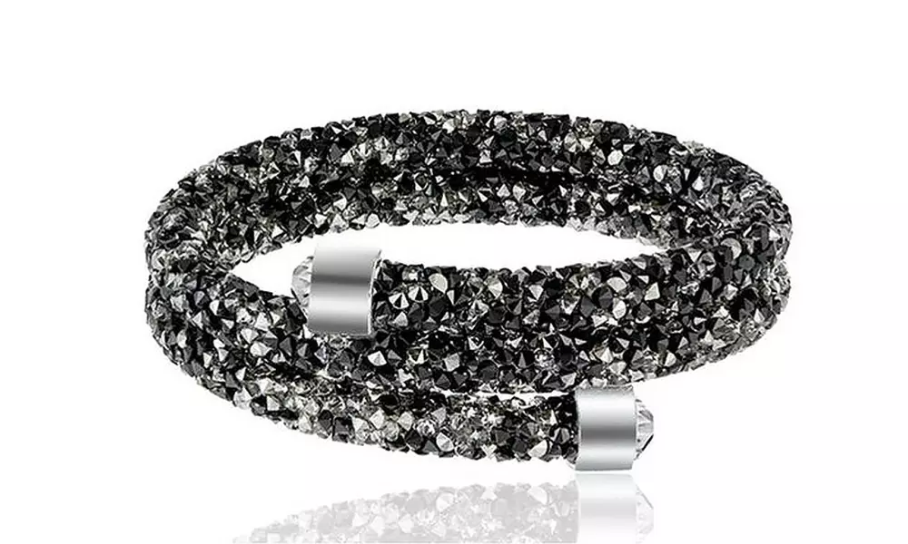 One (AED 49), Two (AED 89) or Four (AED 149) Double-Wrap Bracelets Made with Crystals from Swarovski® - Image 7