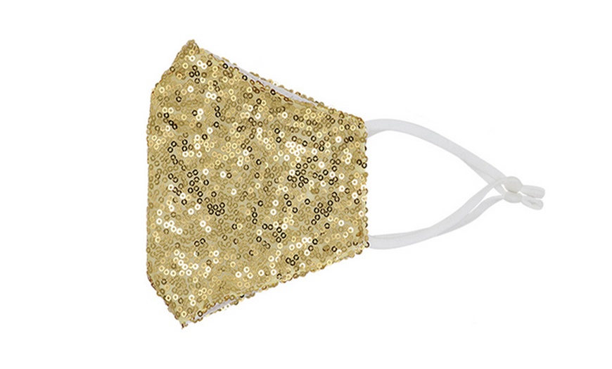 Image 7: Reusable Sequined Face Mask