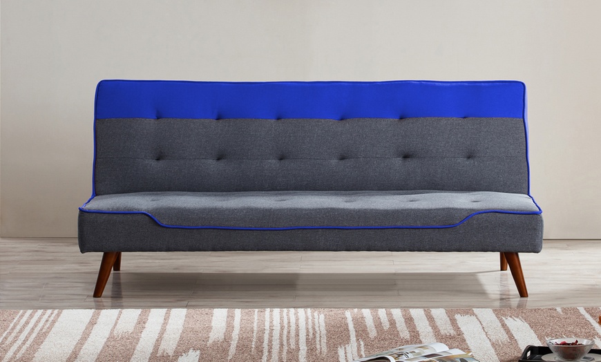 Image 4: Chicago Striped Sofa Bed