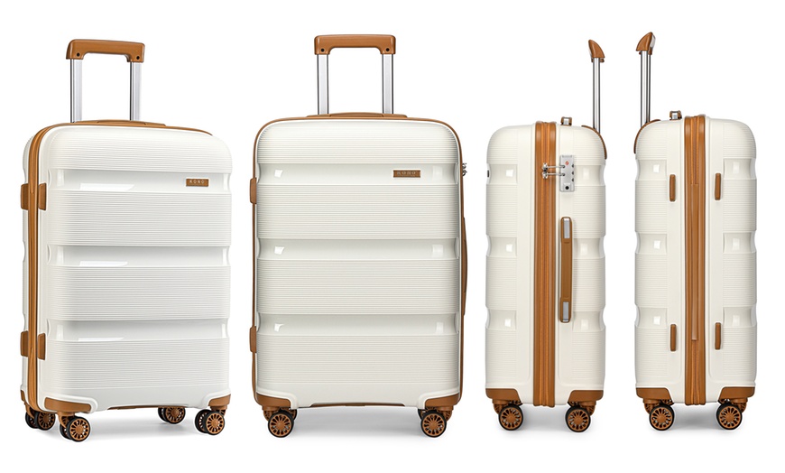 Image 2: One or Three Kono Suitcases with 360° Wheels and TSA Lock