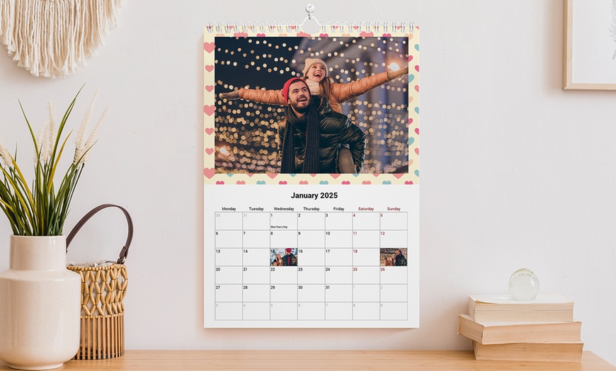 Image 2: One, Two, Three, Four, Five, or Ten Personalized A3 Photo Calendar 