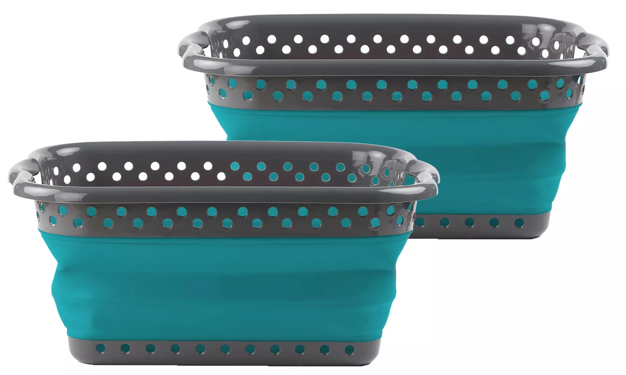 1 ou 2 paniers à linge pliables, capacité 24 litres - Second Medium