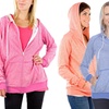 Image 1: Women's French-Terry Long-Sleeve Zip Hoodie