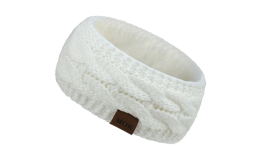 Image 10: Soft Fleece Lined Headband and Ear Warmer