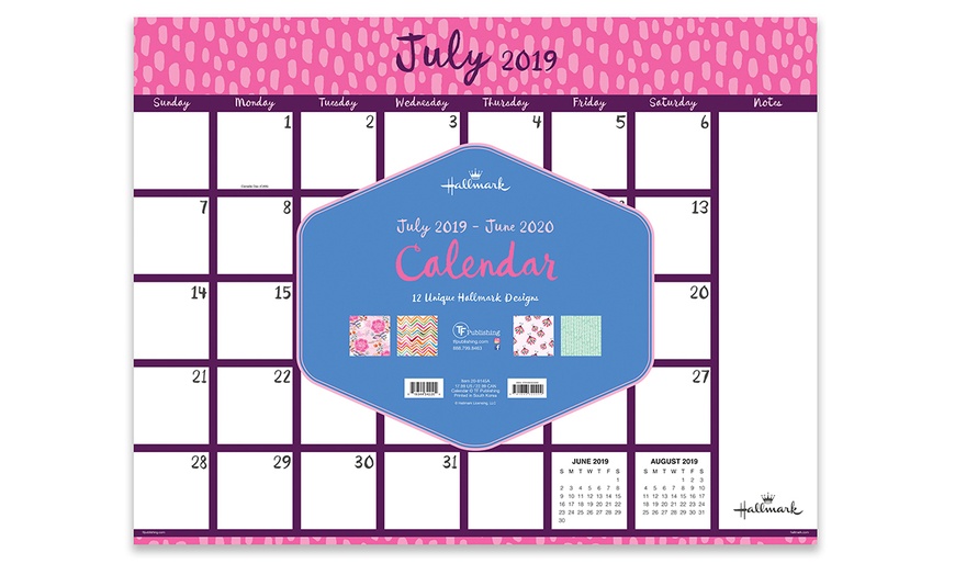 July 2019–June 2020 Desk Pad Calendar | Groupon