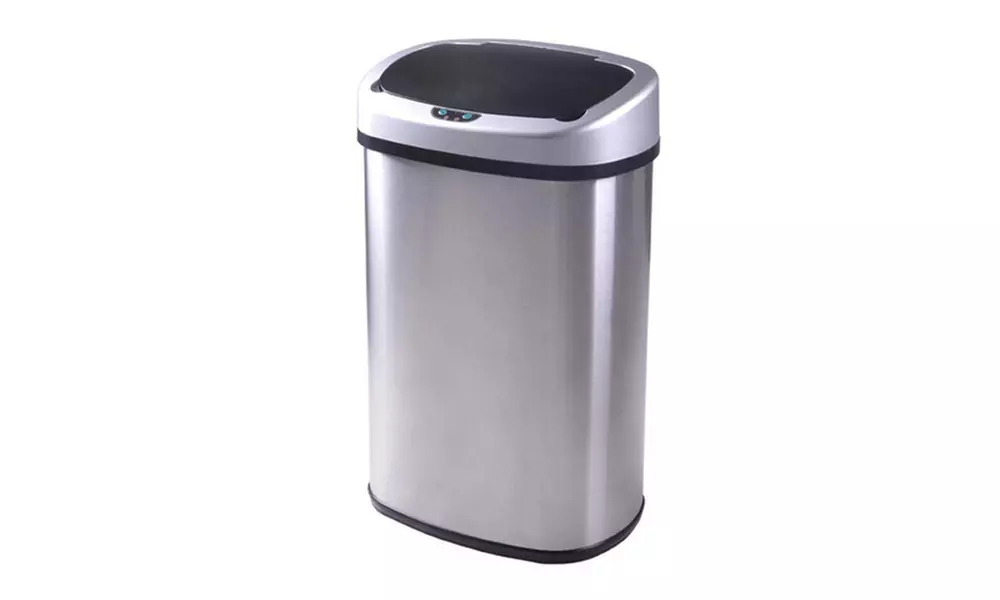 13-Gallon Touch Free Sensor Automatic Touchless Trash Can - Primary Image