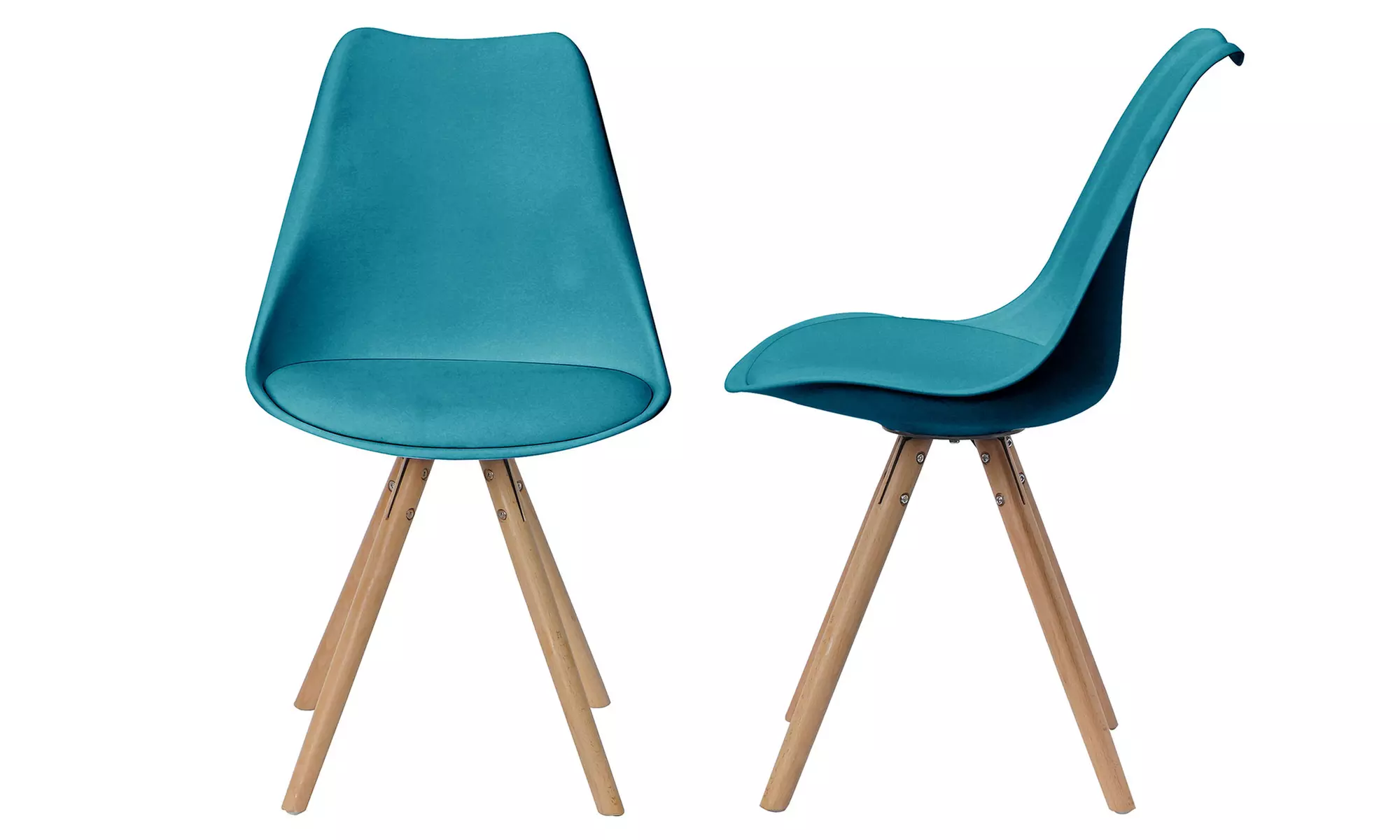 Silla de estilo escandinavo con asiento blando redondo, de Sampur