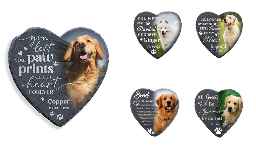 Image 10: One or Two Custom Pet Gravestones from Justyling