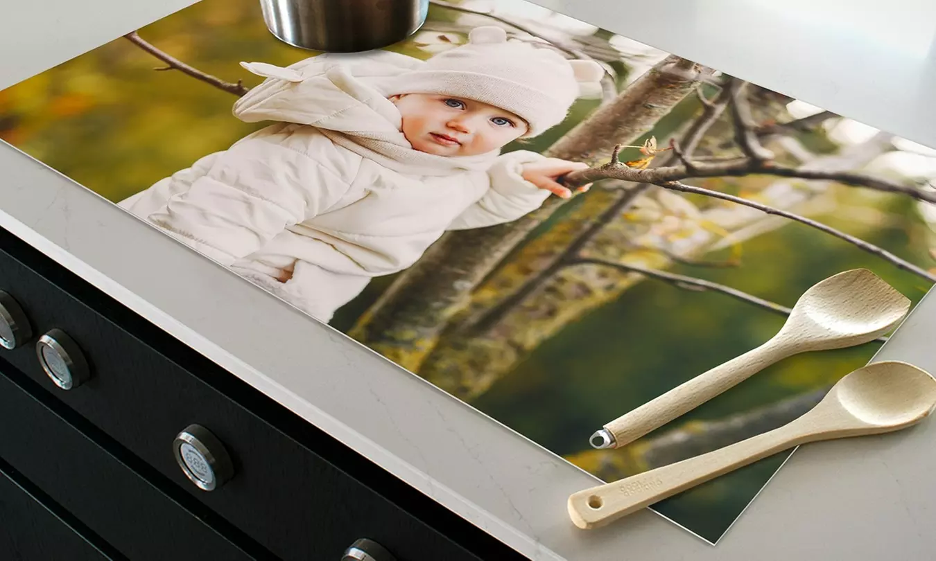 Maak je kookplaat uniek met een inductiebeschermer met jouw eigen foto