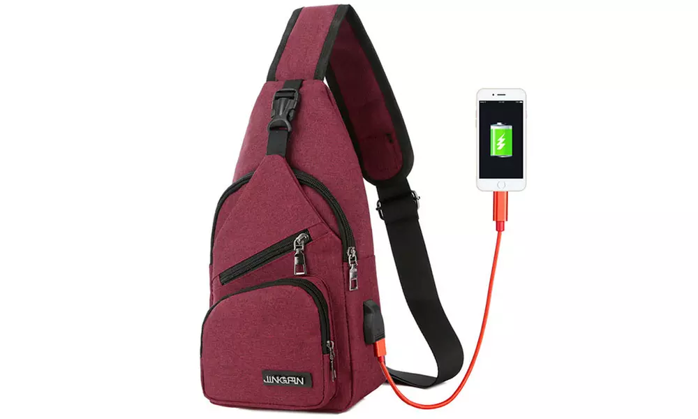 Sac en bandoulière avec port USB