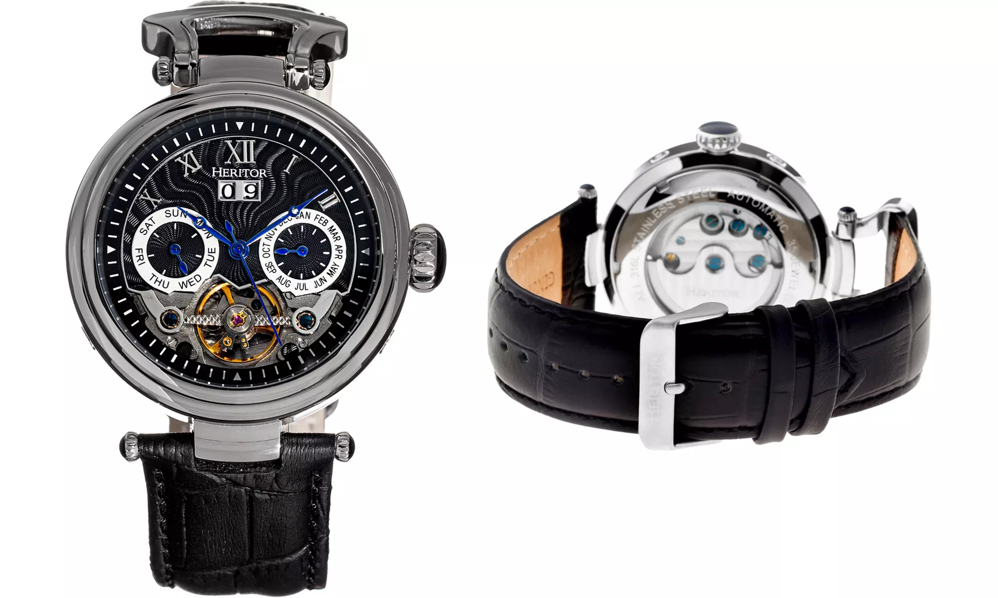 Heritor Automatic Ganzi Semi-Skelett-Armbanduhr