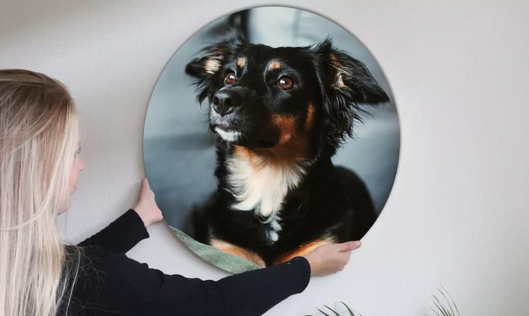 Jouw foto op een wandcirkel