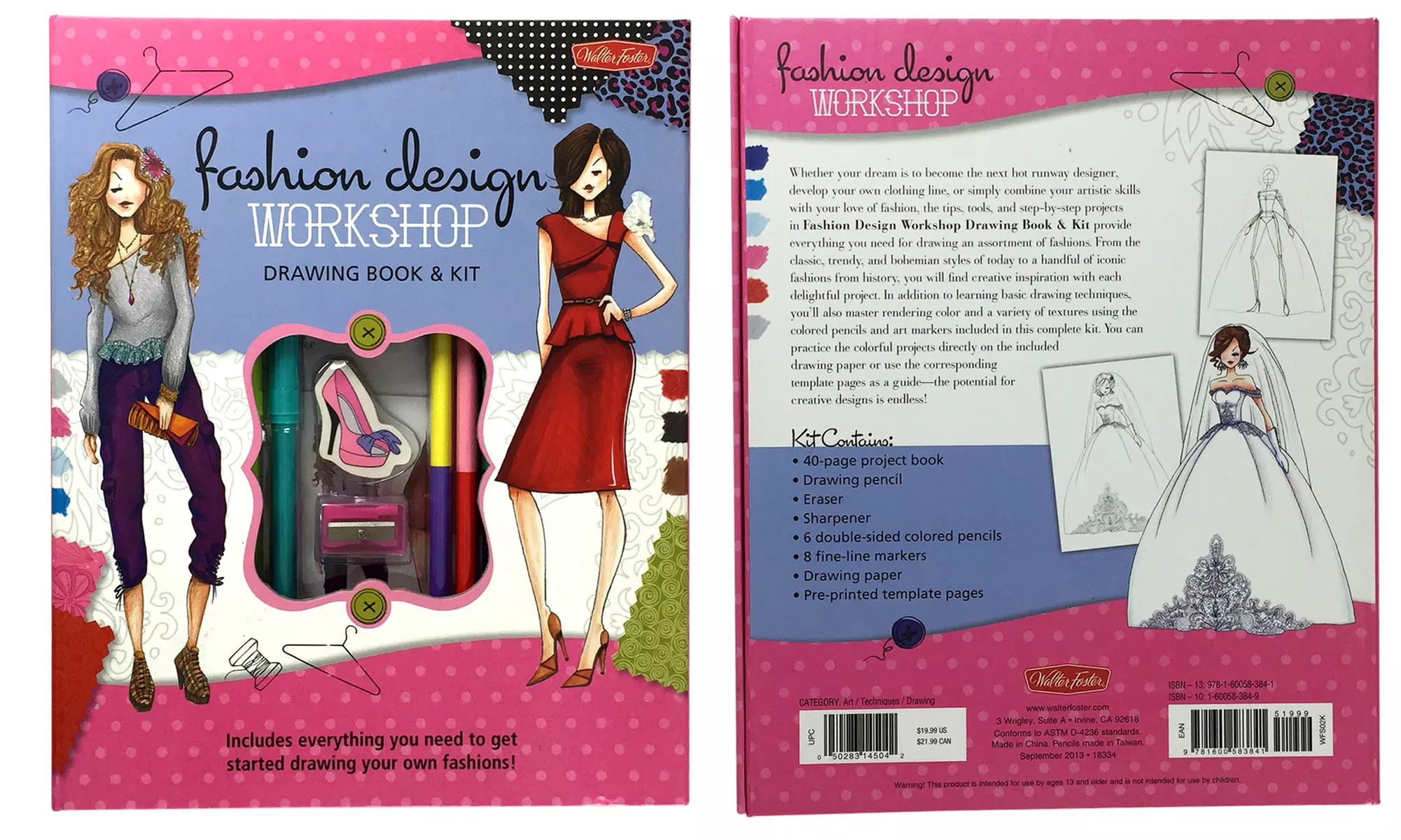 Fashion Design Workshop Drawing Book and Kit - Second Medium