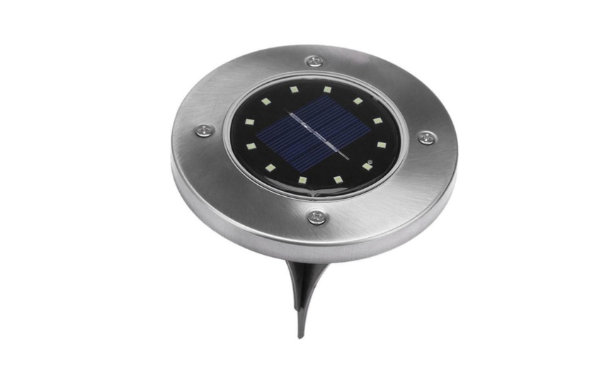 Image 2: One, Four or Eight Solar Ground Lights with 12 LEDs