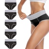 Image 3: 5er- oder 10er-Pack hoch taillierte Baumwoll-Slips für Damen