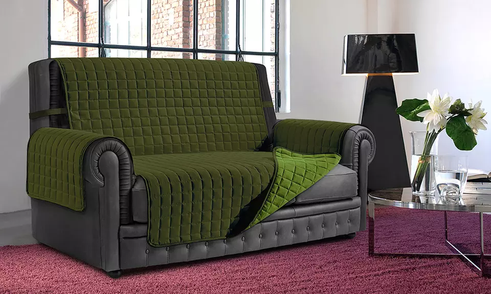 Zweifarbiger, gepolsterter Sofabezug