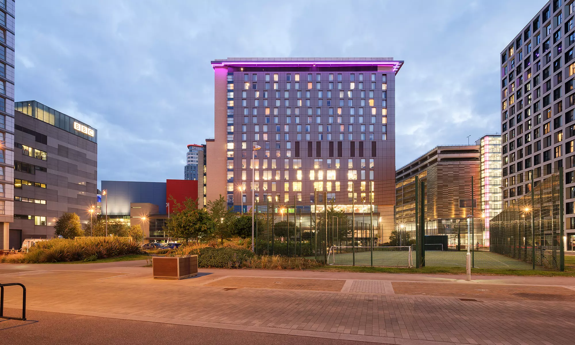 Traditional Afternoon Tea in a Stylish Setting Overlooking Media City