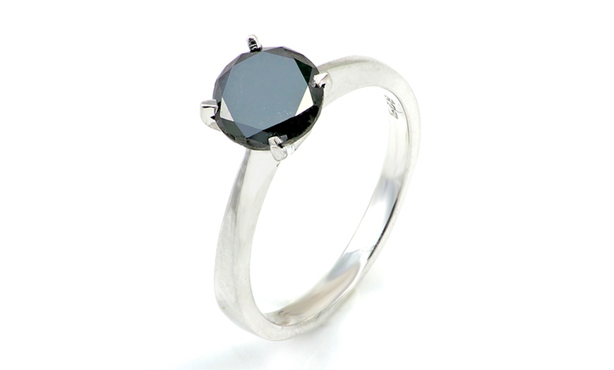 Image 4: 1 Carat Black Diamond Ring