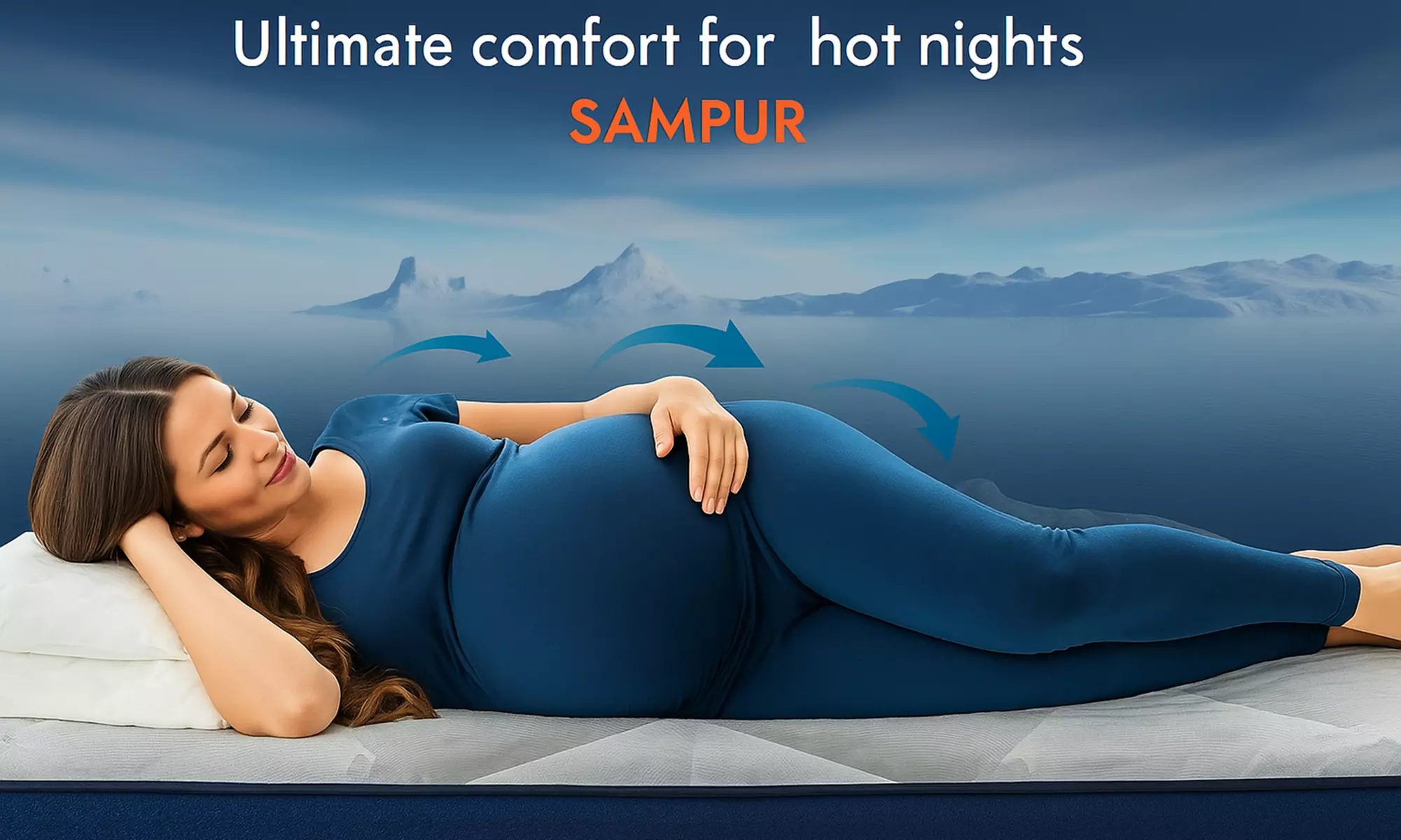 Topper de 100 % microfibra con tejido refrescante Ice Cool, transpirable y suave, de Sampur - Second Medium